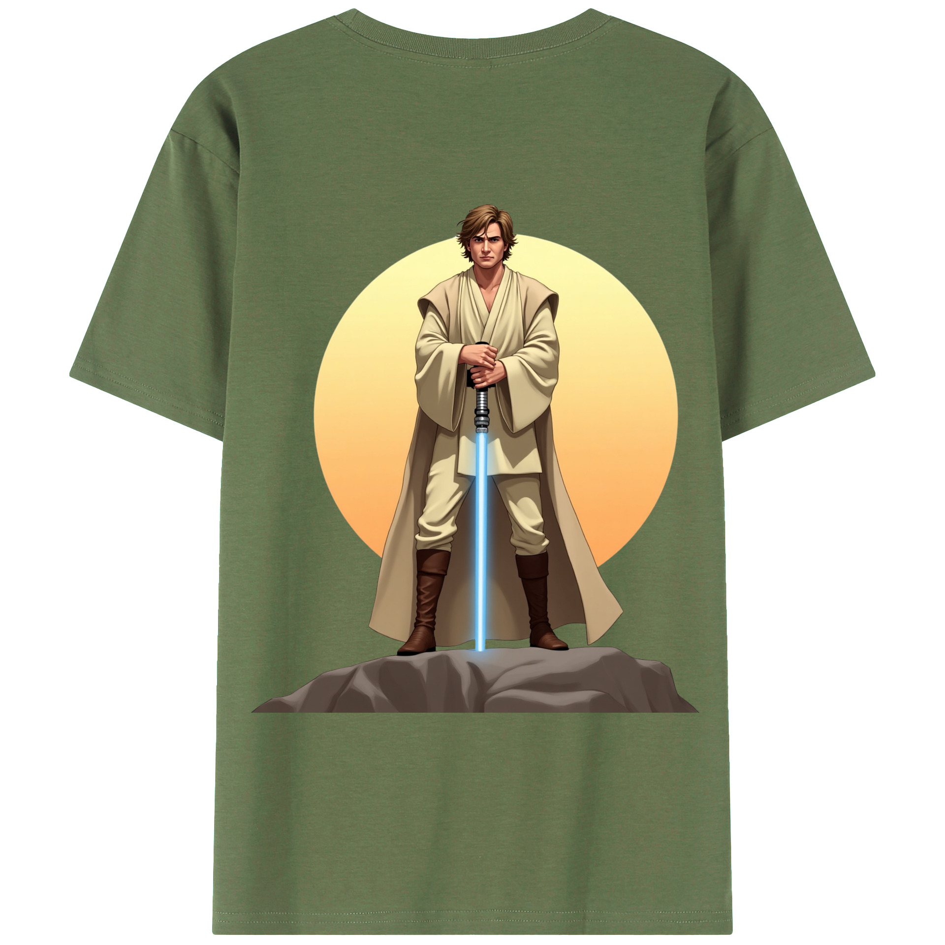 （画像用） スター・ウォーズ Star Wars 綿100％ メンズ半袖Tシャツ（バックプリント） 通気性